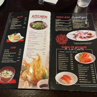 ramen and noodles, menu