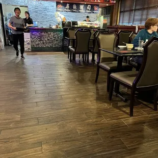 the dining area
