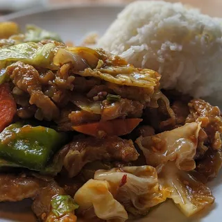 Twice Cooked Pork Lunch