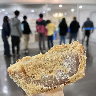 Half chewy (mochi part) and half crispy (croissant part) 2/18/24