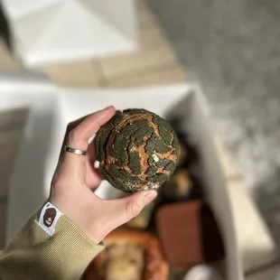 matcha cream puff