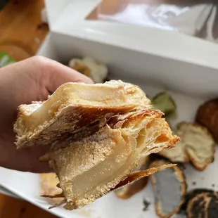 Injeolmi croissant ($6.25) cross section