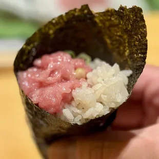 Freshly chopped by the chef on the spot!