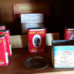 various tins of food