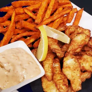 Sea Bass Fish and Chips