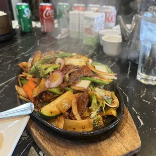 Beef Sizzling Iron Platter