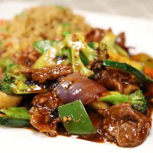 Beef with black bean sauce