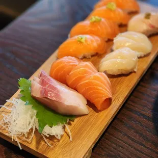 sushi and sashimi, food, sashimi, sushi