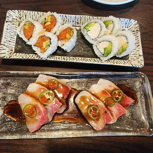 sushi and sashimi, food, sashimi, sushi