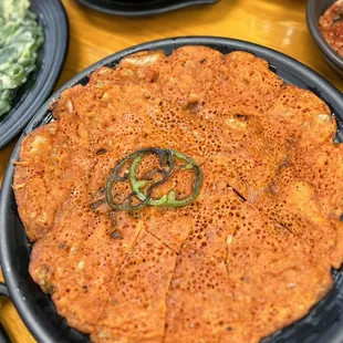 Kimchi pancakes