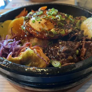 Bibimbap with beef (bulgolki)