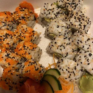 sushi and sashimi, food