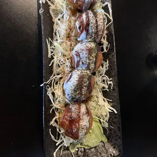 Octopus with Cream Cheese Balls