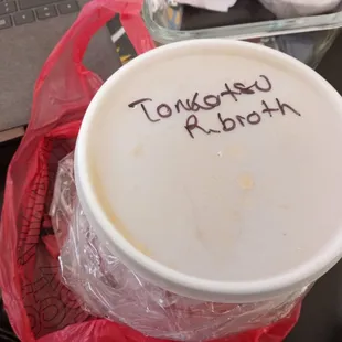 Ramen broth to go