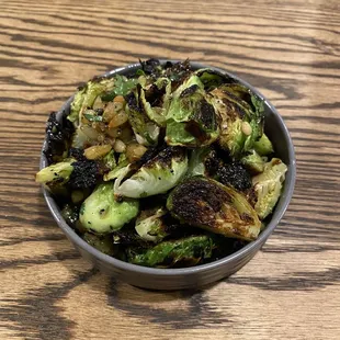 Roasted Brussel Sprouts 4" round dish.