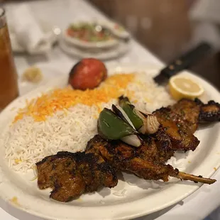 Shish Lick (Rack of Lamb) kabob Shish Lick (Rack of Lamb) kabob