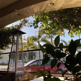 outside