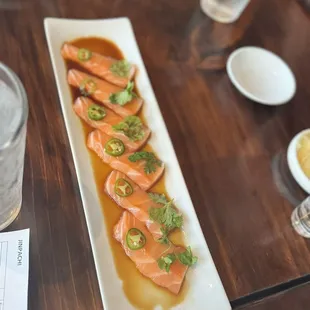 Salmon Scottish Salmon with Jalapeno Sashimi Special