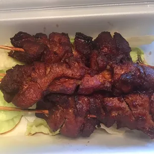Chicken skewers