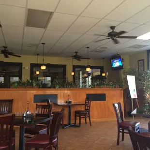 the dining area