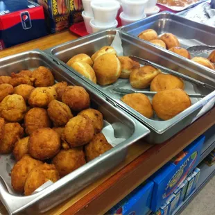 Samoan Pancakes, Coconut Flavored German Buns, Grape Flavored German Buns from Jin's Market