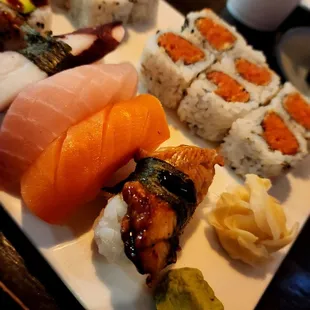 sushi, sashimi, sushi and sashimi, food