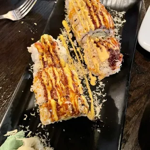 Godzilla roll without cream cheese