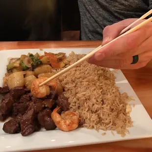 Filet minion and scallops (hibachi)