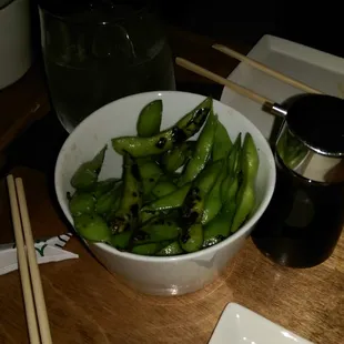 Grilled Edamame