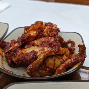 Marinated raw crab