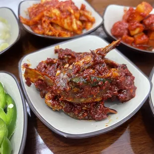 Spicy Marinated Crabs