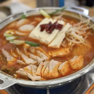 Kimchi stew with Pork belly