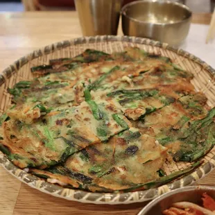Leek pancake