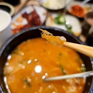 Piece of plastic in the soup
