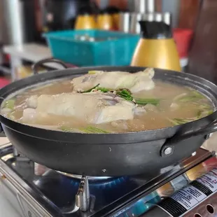 samgyetang with abalone