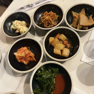 a variety of asian dishes