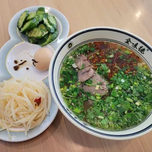 traditional beef noodles combo (mild spicy)