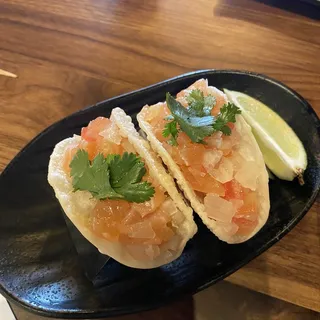 Salmon Poke Tacos* (2 pcs)