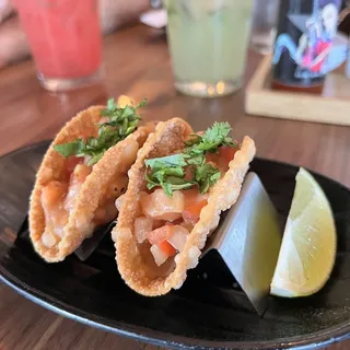 Salmon Poke Tacos* (2 pcs)