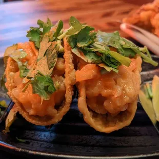 Salmon Poke Tacos