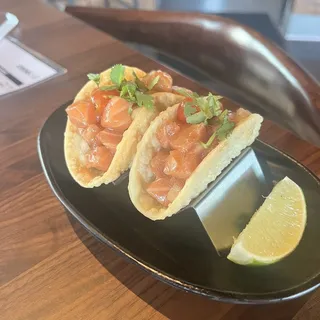 Salmon Poke Tacos* (2 pcs)