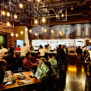 diners sitting at tables