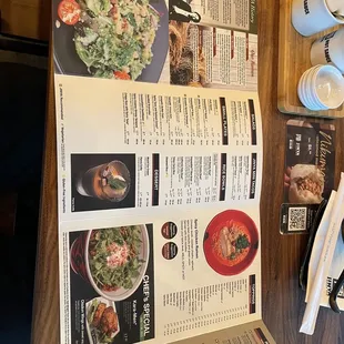 Full menu