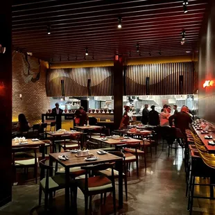 Main seating area near the kitchen