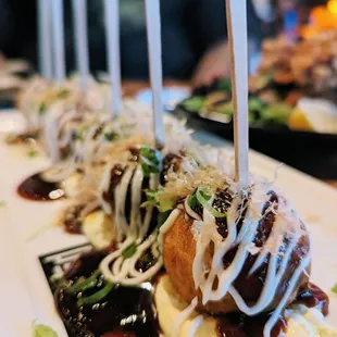 Octopus balls! Delicious.