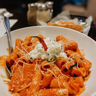 Spicy pasta dish