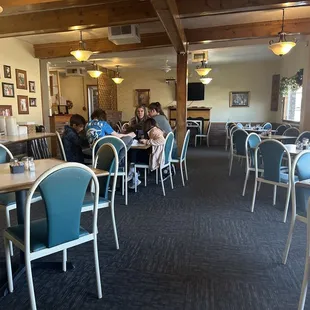 the dining area