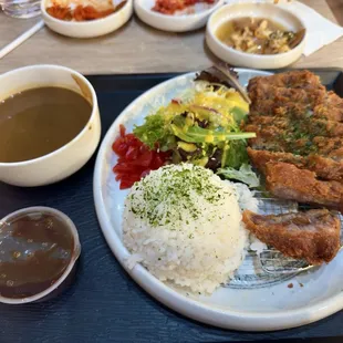 Katsu pork with curry