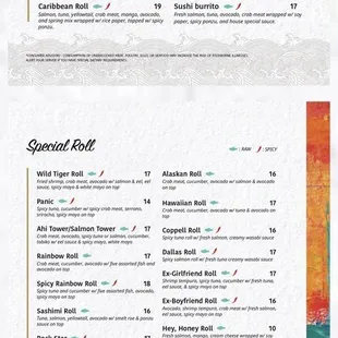 the menu on the iphone
