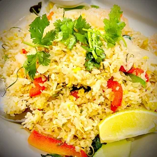 221. Spicy Lemongrass Shrimp Fried Rice